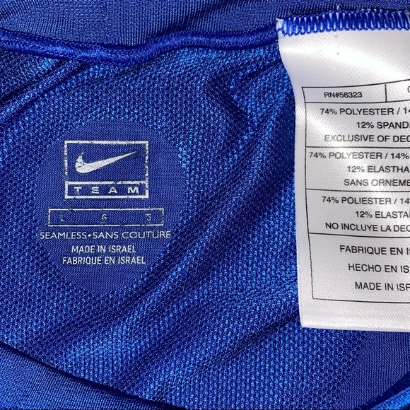 Nike Pro Blue Long Sleeve Top - Picture 5 of 12